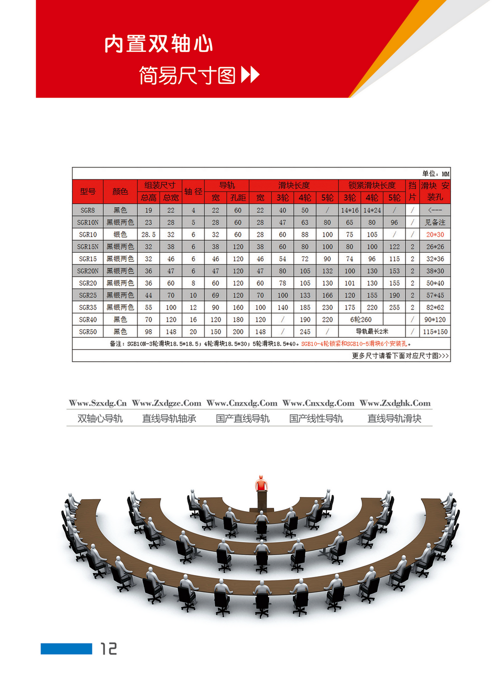 内置双轴心简易尺寸