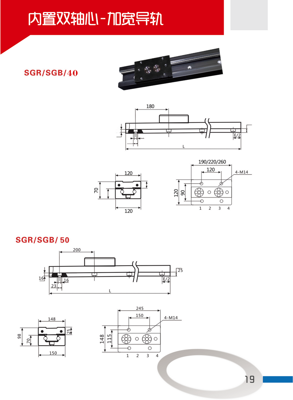 SGR/B 40/50ϸߴ